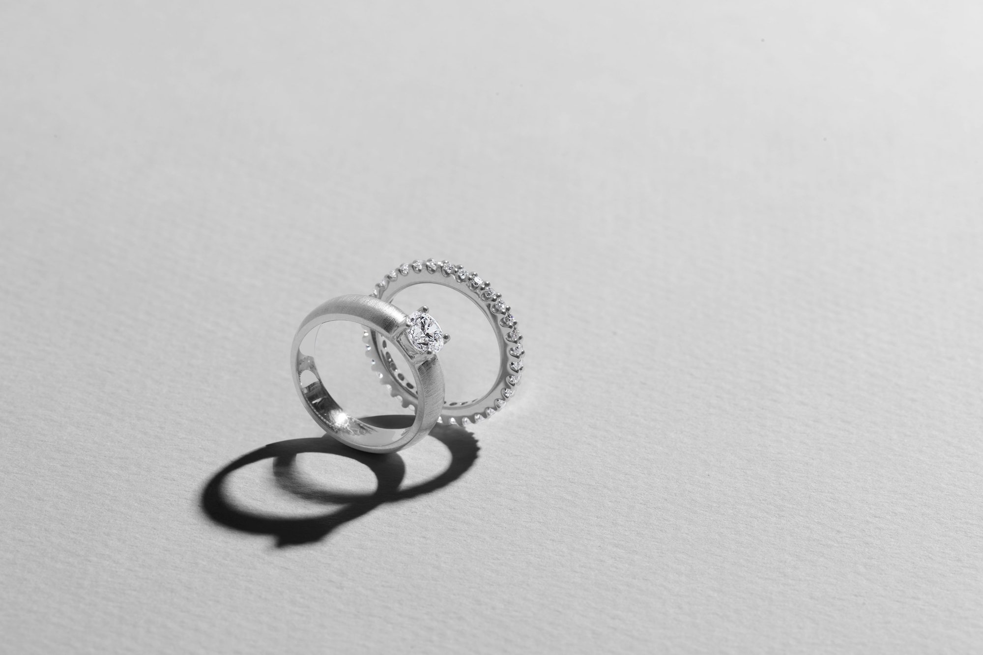 Diamond rings with shadow